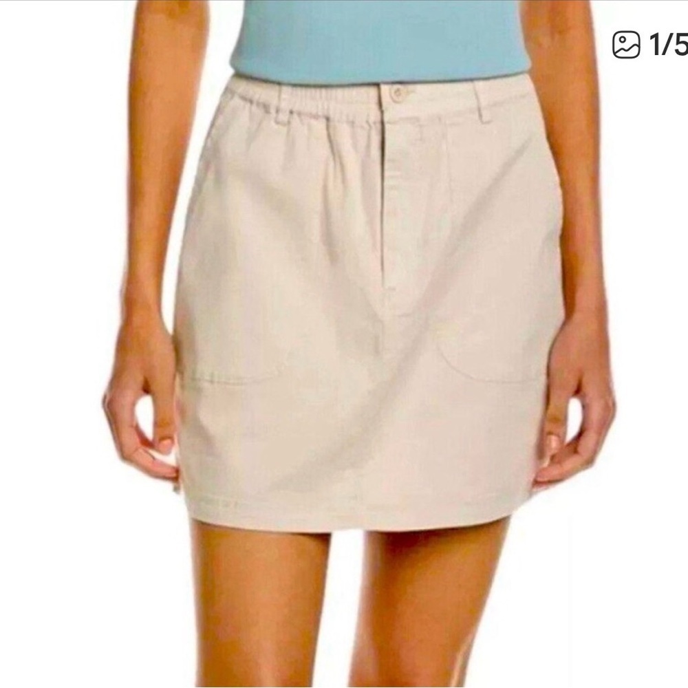Michael Stars Monroe Mini Skirt Cement 2X